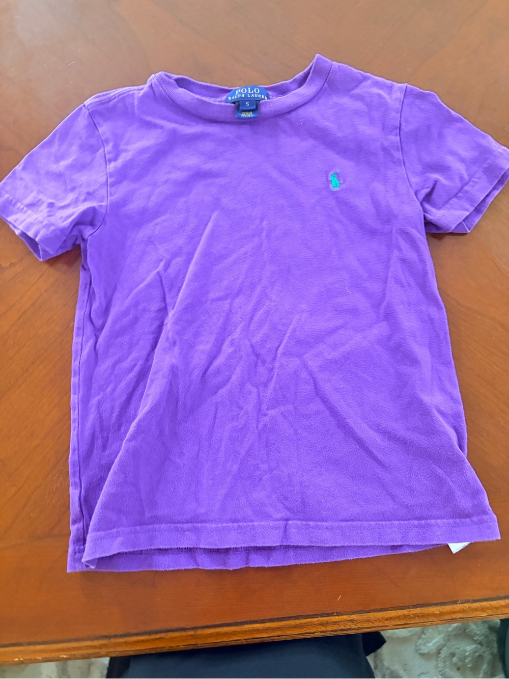 Polo by Ralph Lauren Kids Violet Short-Sleeve Tee with Embroidered Pony